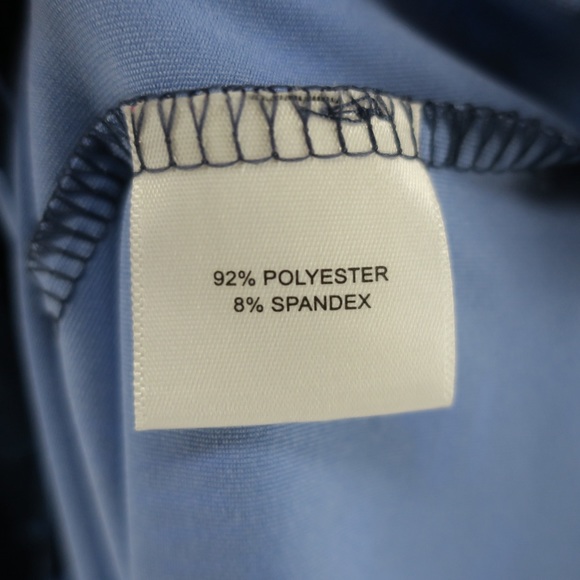 Peter Millar Summer Comfort Golf Polo Mens Large Blue Leaf Camo Town & Country - Picture 5 of 6